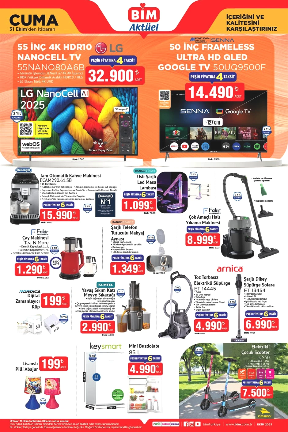 BİM AKTÜEL 31 EKİM 2025 KATALOĞU BİM AKTÜEL 31 EKİM 2025 KATALOĞU