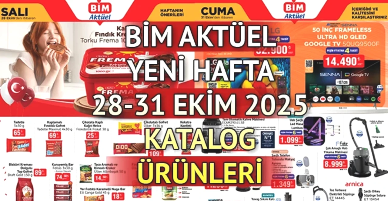 RAFLARDA! BİM AKTÜEL ÜRÜNLER 28-31 EKİM 2025 - İNDİRİMLİ AFİŞ || Bim'de gelecek hafta ürünleri neler?