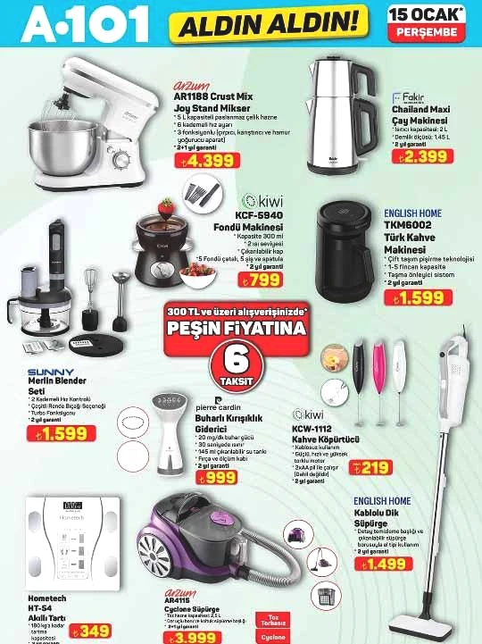 A101 15 Ocak 2026 Afiş: Yeni Ürünlerin Tam Listesi