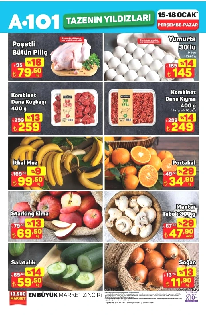 A101 15-18 Ocak 2026 Tazenin Yıldızları kataloğu yayımlandı! A101'e hangi ürünler geliyor? - Sayfa 2
