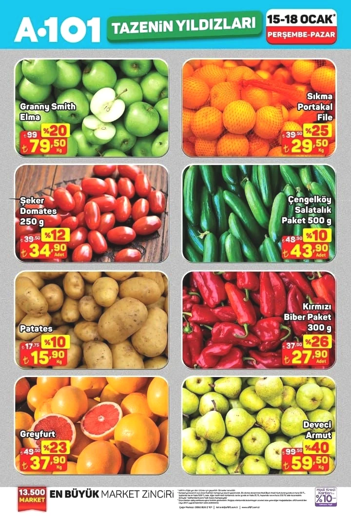 A101 15-18 Ocak 2026 Tazenin Yıldızları kataloğu yayımlandı! A101'e hangi ürünler geliyor? - Sayfa 1