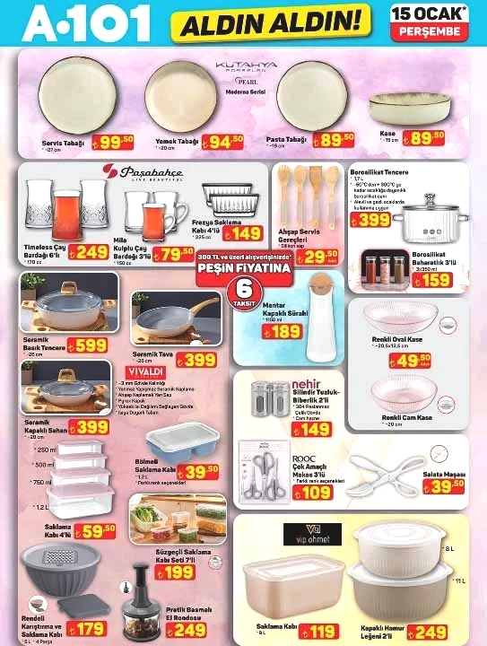 A 101' e buharlı kırışıklık giderici geliyor: A 101 15 Ocak Aldın Aldın ürünleri bugün raflarda!