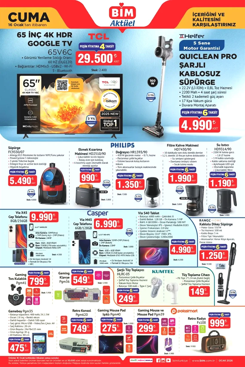 BİM 16 OCAK 2025 AKTÜEL KATALOĞU: BİM'e bu hafta neler geliyor? BİM'de neler var? - Resim: 5