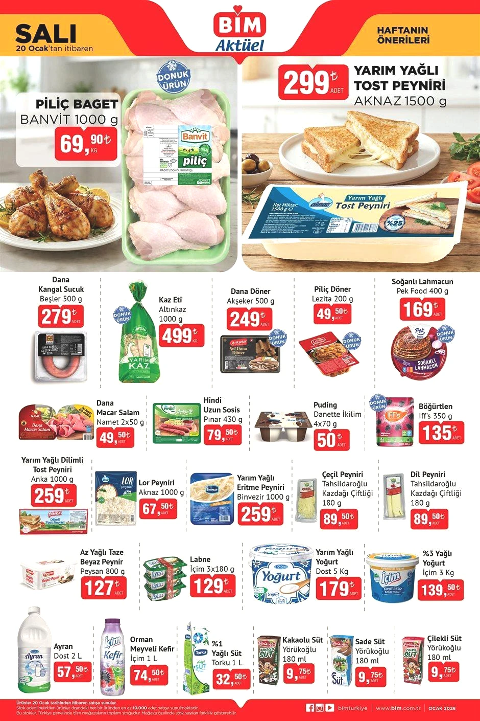 20 OCAK SALI BİM AKTÜEL KATALOĞU