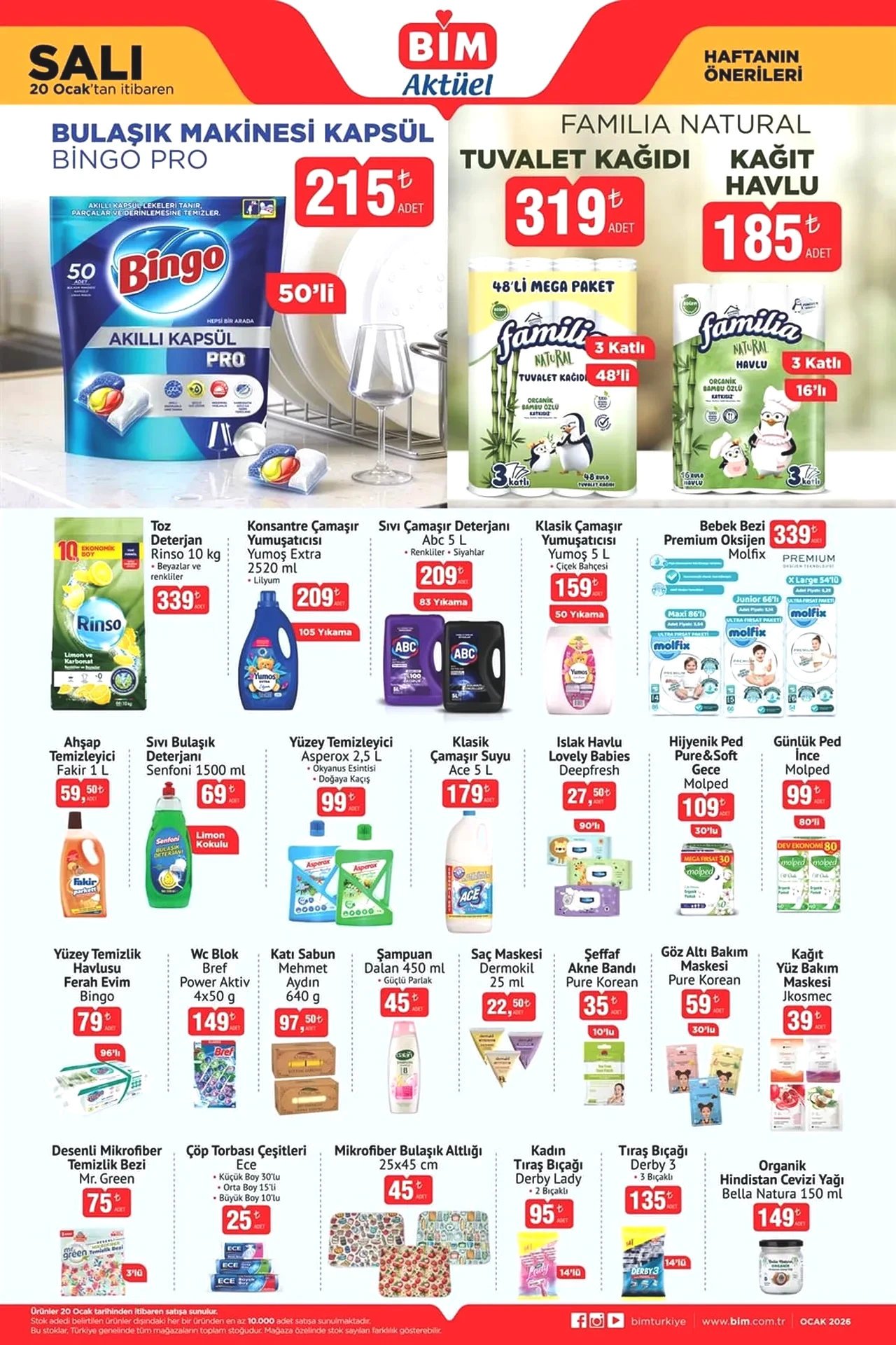 BİM 16-23 Ocak aktüel ürünler yeni kataloğu 2026! Akıllı cep telefonu, televizyon, fincan seti, spor giyim ürünleri geliyor