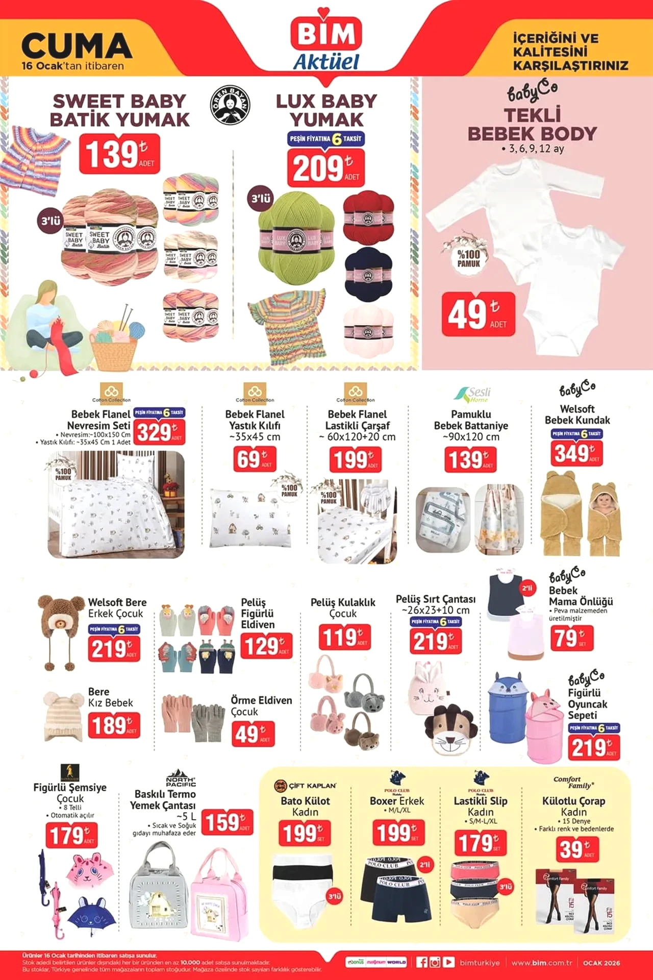 BİM 16-23 Ocak aktüel ürünler yeni kataloğu 2026! Akıllı cep telefonu, televizyon, fincan seti, spor giyim ürünleri geliyor