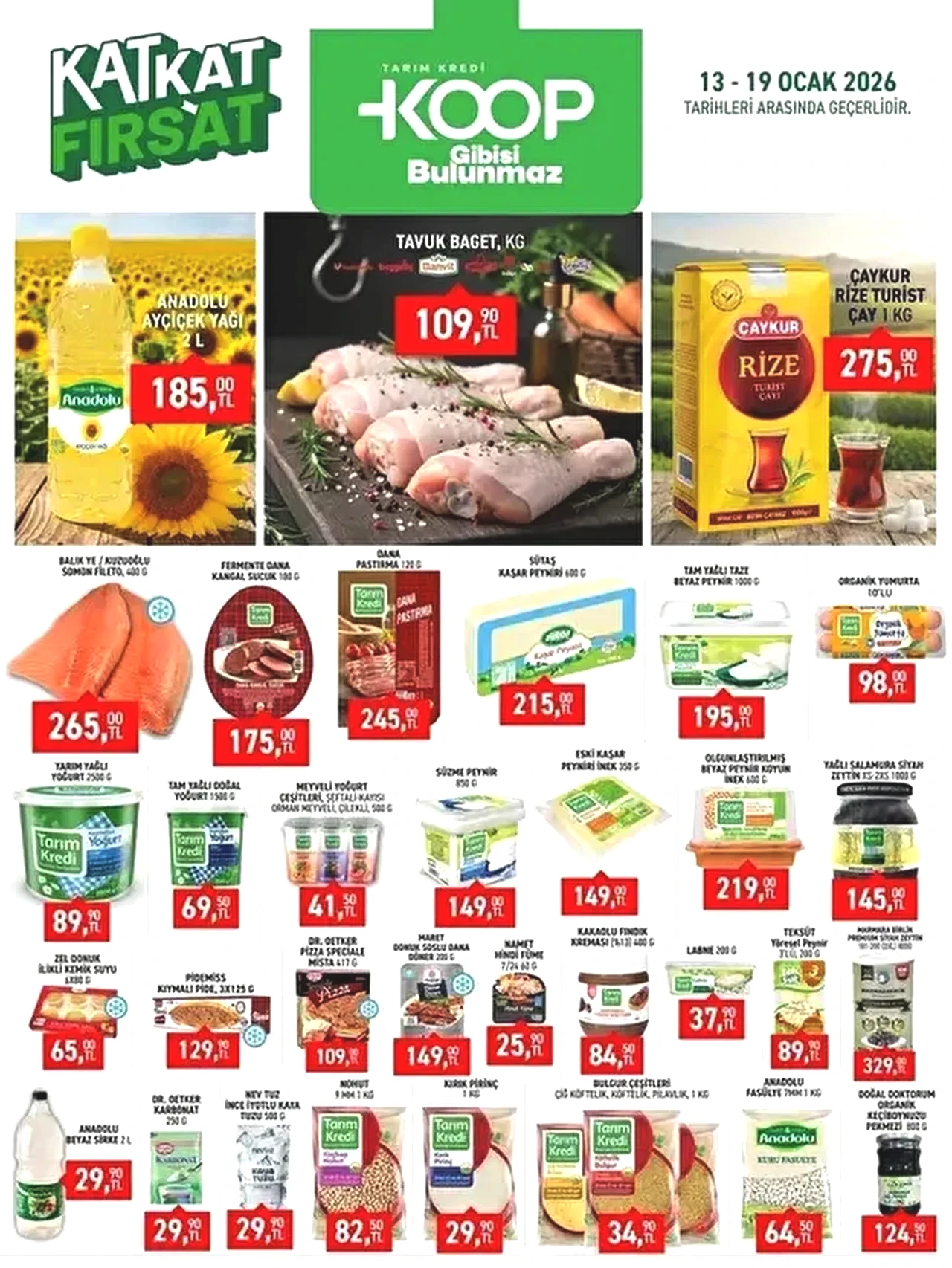 Tarım Kredi Market'te 13-19 Ocak aktüel ürünler raflarda yerini aldı! Hangi ürünler indirimde