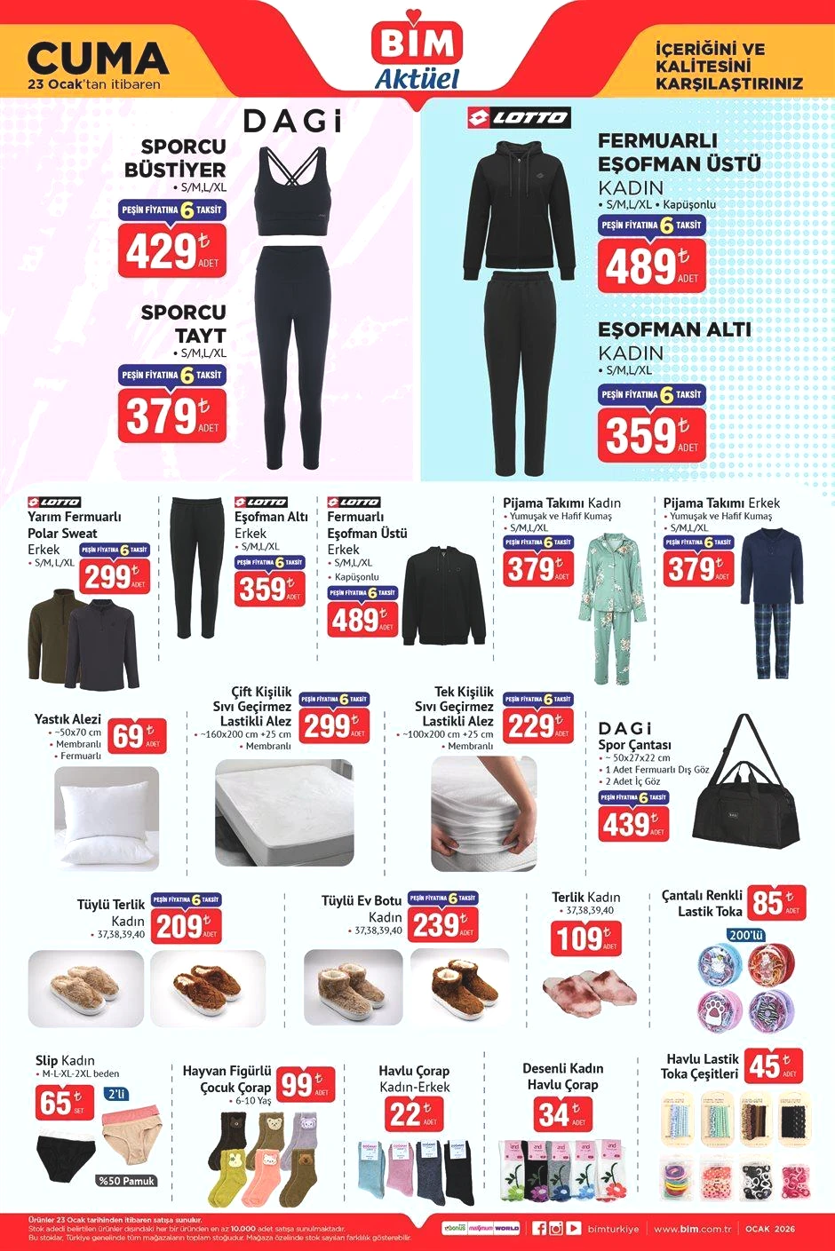 23 OCAK CUMA BİM AKTÜEL KATALOĞU