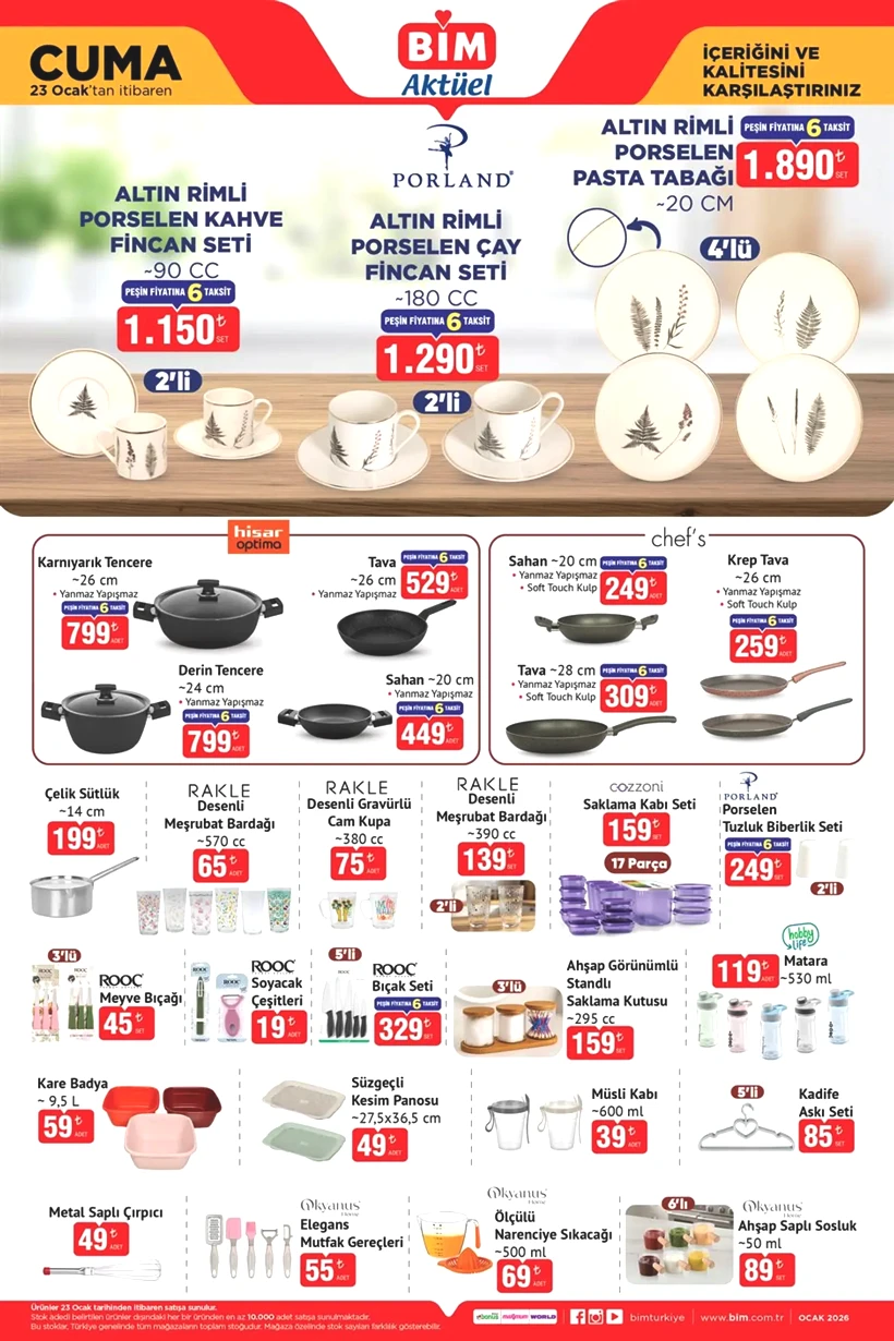 BİM 20-23 OCAK 2026 AKTÜEL KATALOĞU: BİM'e bu hafta neler geliyor? BİM'de neler var? - Resim: 5