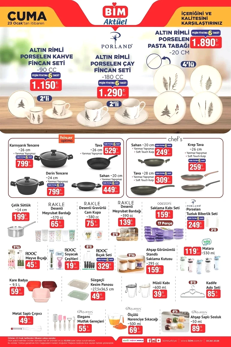 BİM Salı ve Cuma Gününe Özel Aktüel Kataloğunu Yayımlandı! İşte 20-23 OCAK BİM Aktüel Kataloğu... resim: 6