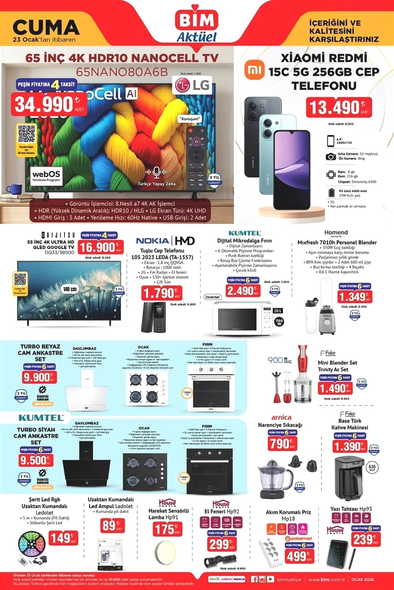 BİM Salı ve Cuma Gününe Özel Aktüel Kataloğunu Yayımlandı! İşte 20-23 OCAK BİM Aktüel Kataloğu... resim: 4