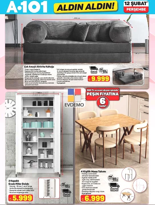 A101 YENİ AFİŞ 12 ŞUBAT 2026 (EN YENİ AKTÜEL KATALOG TAMAMI) || A101 Aldın Aldın kataloğu indirimli ürünleri neler A101 bu hafta broşürü ile hareketli akıllı ekran, mini waffle makinesi, masa takımı geliyor