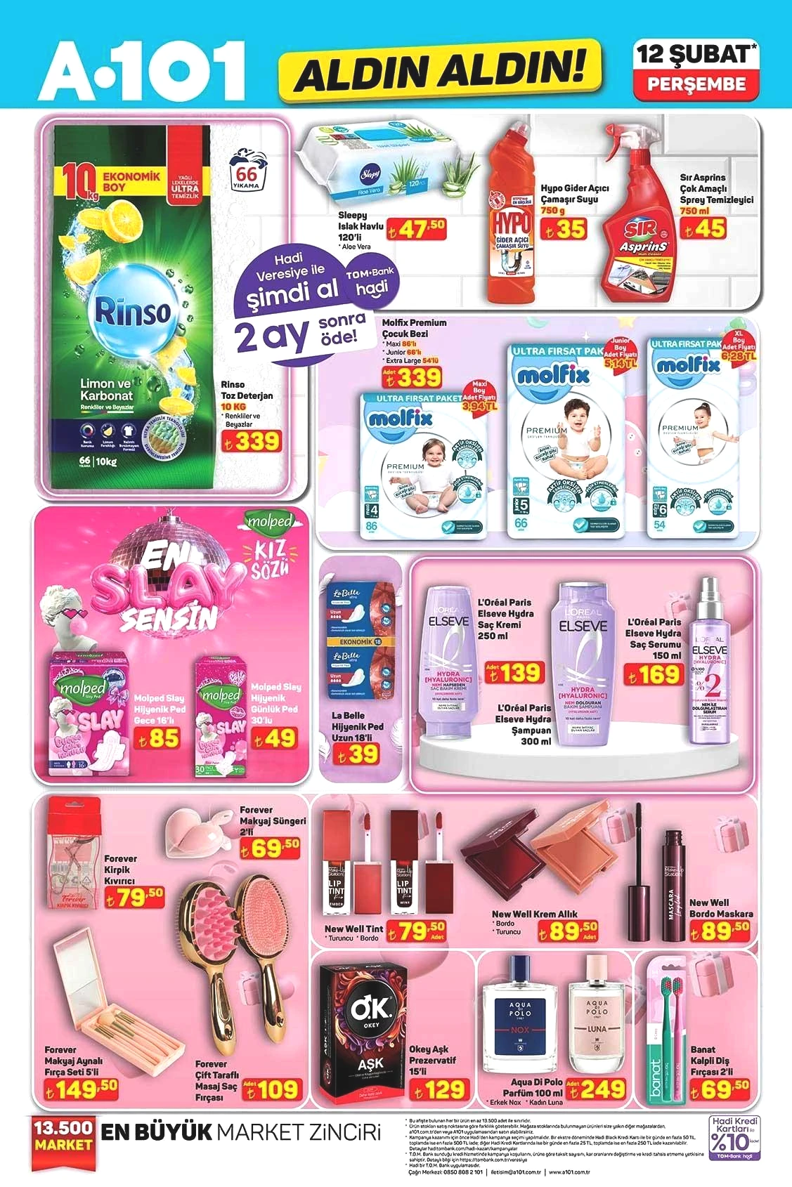 12 ŞUBAT PERŞEMBE A101 ALDIN ALDIN AKTÜEL KATALOĞU