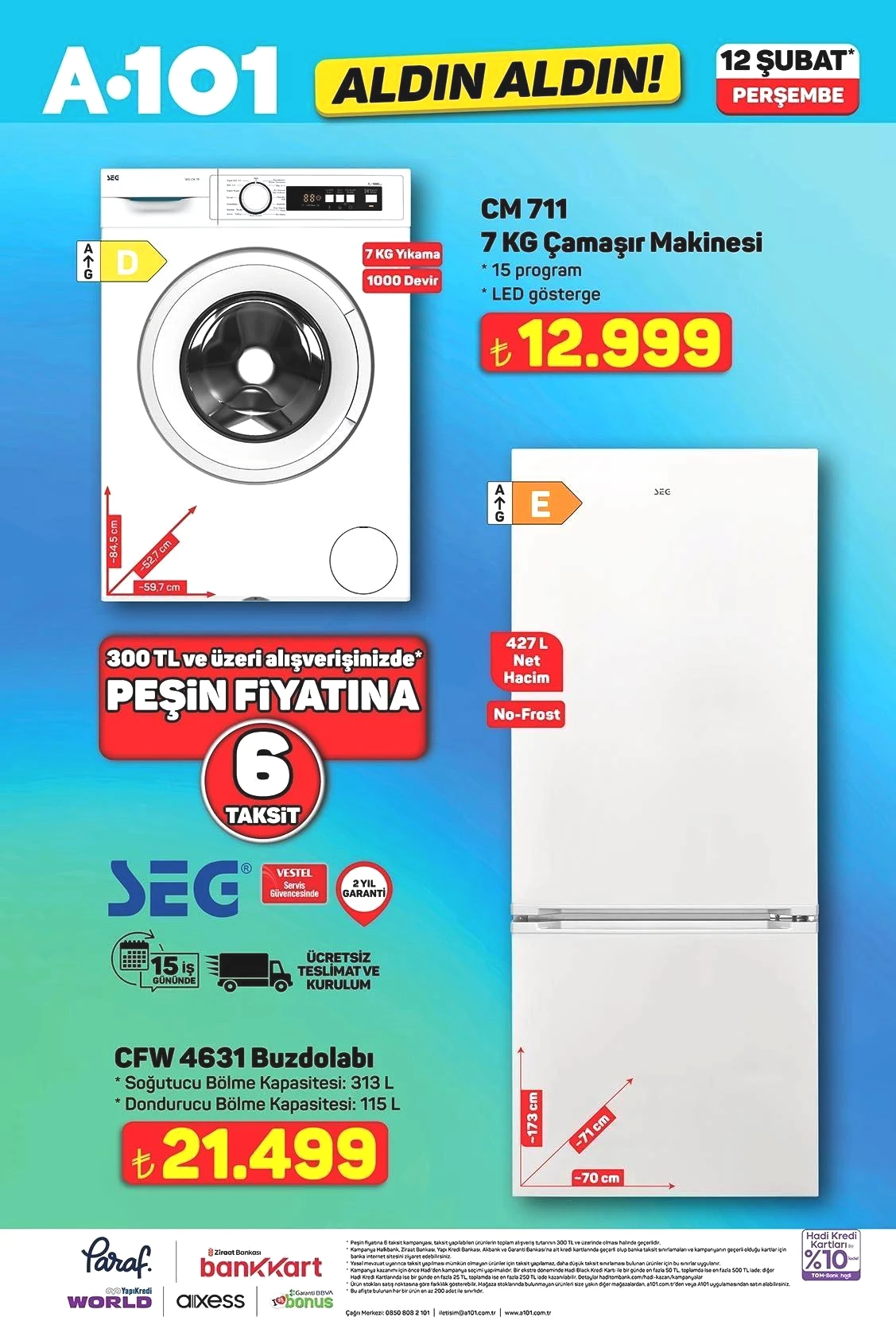 12 ŞUBAT PERŞEMBE A101 ALDIN ALDIN AKTÜEL KATALOĞU