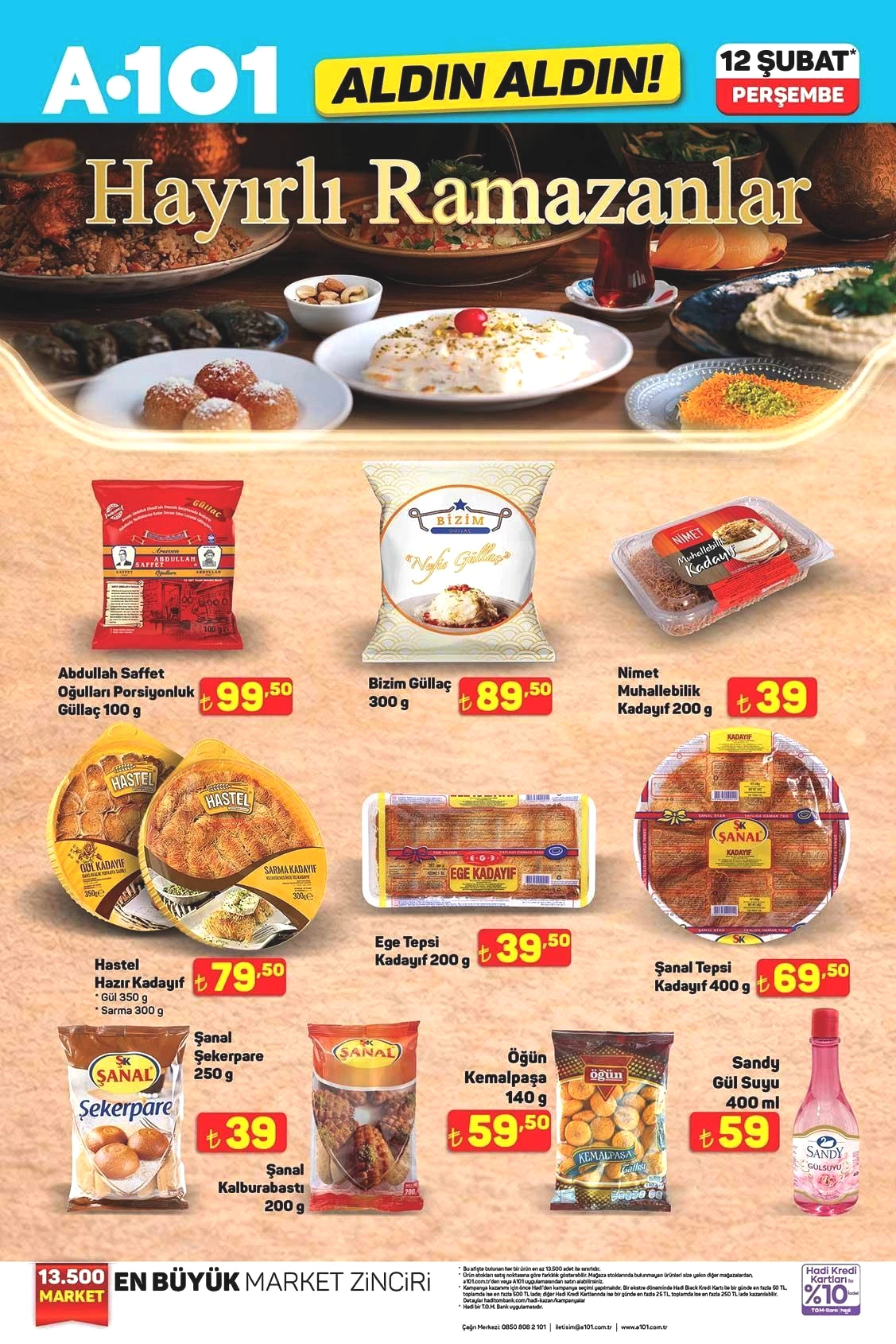 12 ŞUBAT PERŞEMBE A101 ALDIN ALDIN AKTÜEL KATALOĞU