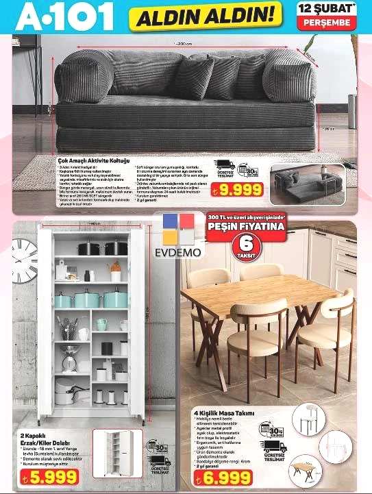 A101 Aldın Aldın 12 Şubat 2026 Kataloğu