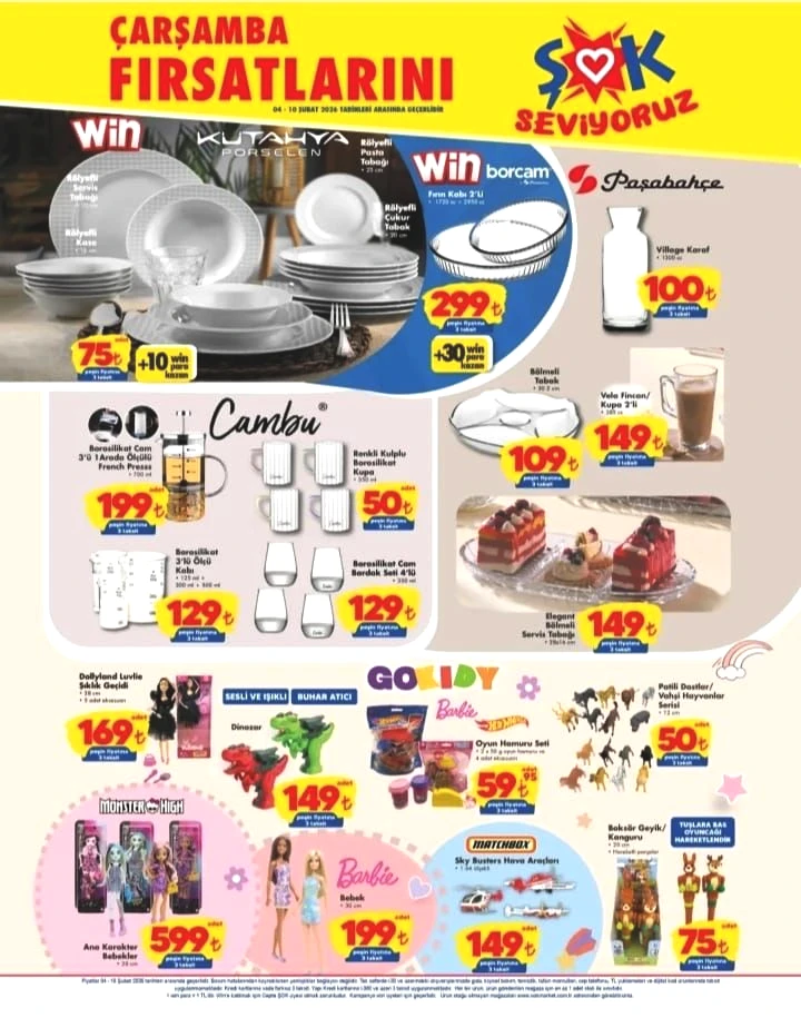 ŞOK market 04-10 Şubat 2026 aktüel ürünler kataloğu! ŞOK’a Turbo Fanlı Ankastre Set geliyor! - Sayfa 4