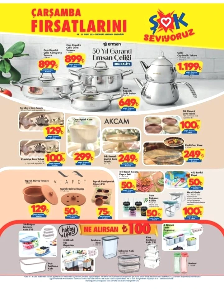 ŞOK market 04-10 Şubat 2026 aktüel ürünler kataloğu! ŞOK’a Turbo Fanlı Ankastre Set geliyor! - Sayfa 3