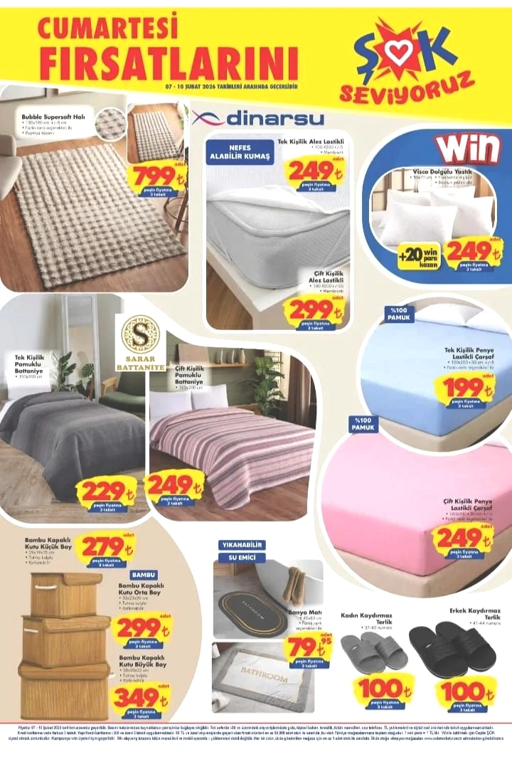 ŞOK market 07-10 Şubat 2026 Cumartesi Fırsatları kataloğu! Şok’a Oyuncak geliyor! - Sayfa 1