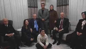 Cumhurbaşkanı Erdoğan ve Bahçeli Osmaniyede Solak ailesini ziyaret etti