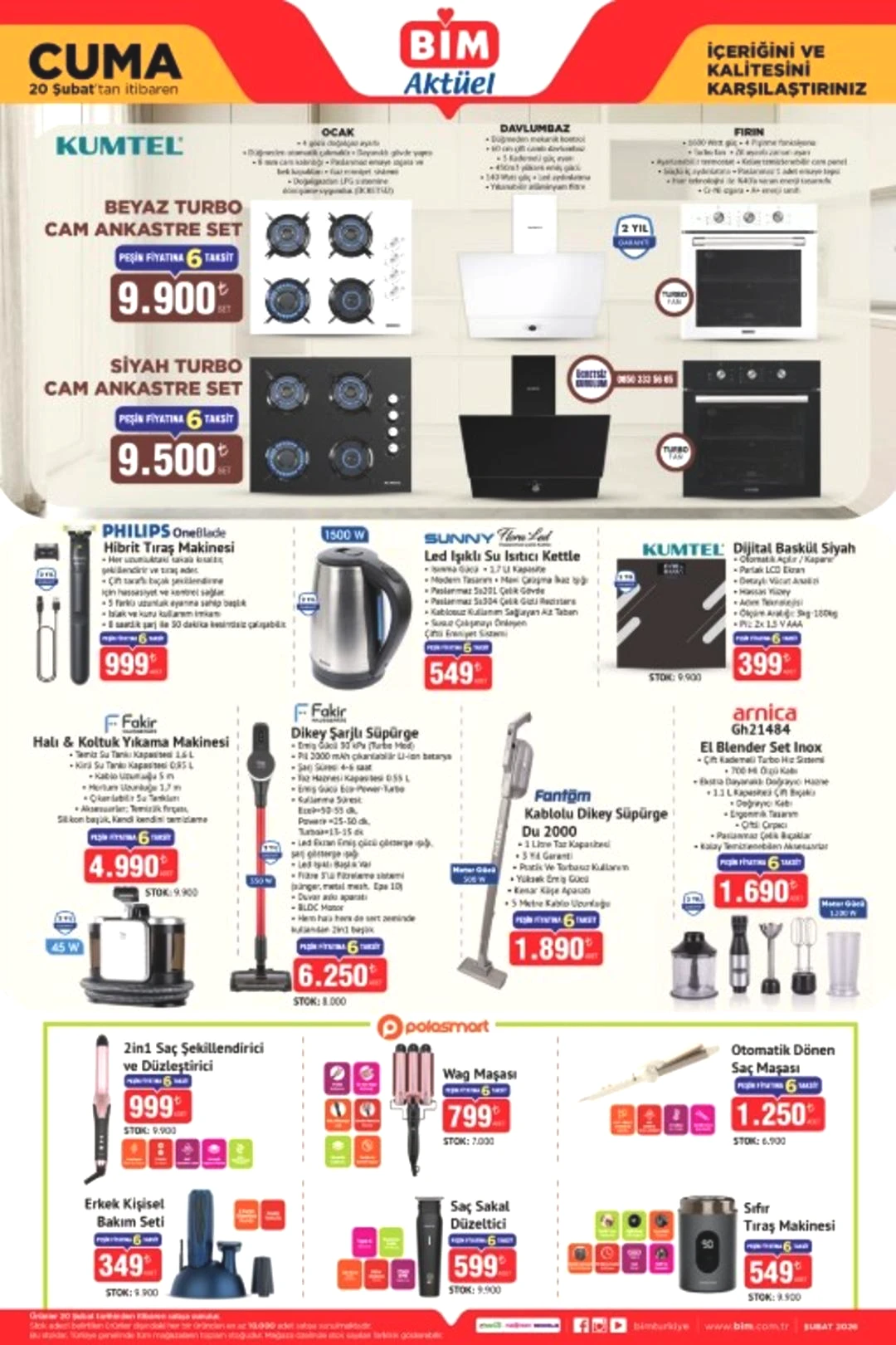 BİM e LG televizyon geliyor! 20 Şubat 2026 BİM katalog yayınlandı! 2