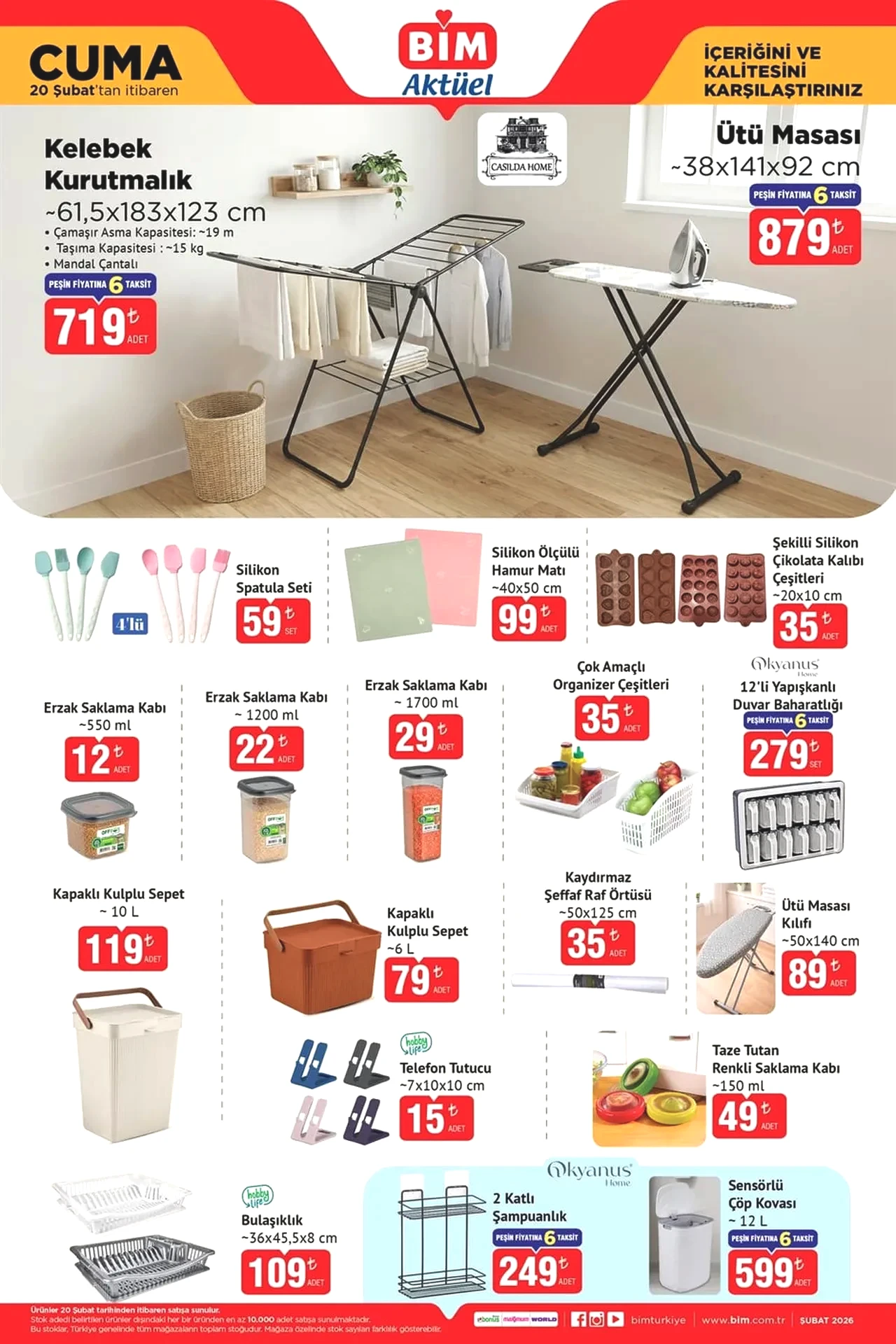 BİM 20-27 Şubat aktüel kataloğu reyonlarda!  Isıtıcı çeşitleri, şarjlı süpürge, kahve makinesi, tost makinesi geliyor