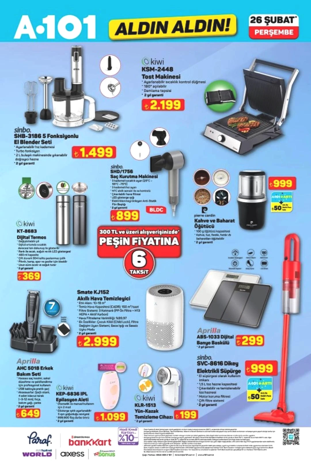 A101 e elektronik para kasası geliyor! 26 Şubat  2026 A101 katalog yayınlandı! 8