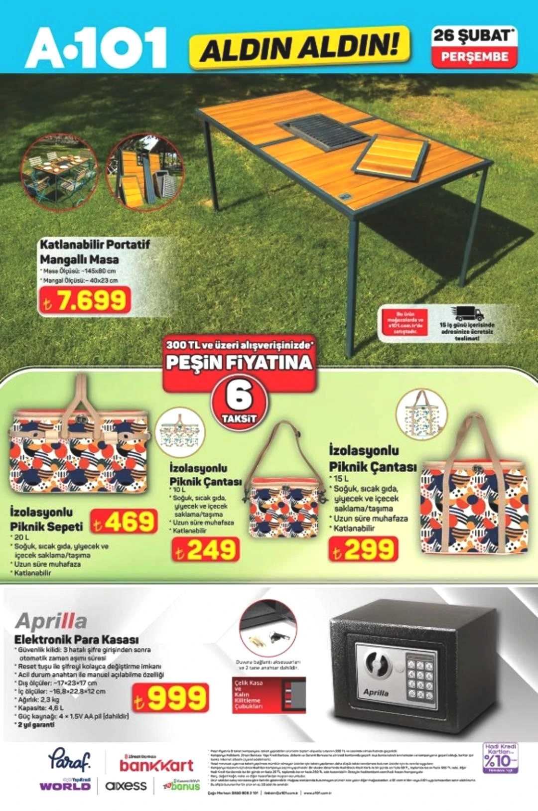 A101 e elektronik para kasası geliyor! 26 Şubat  2026 A101 katalog yayınlandı! 7
