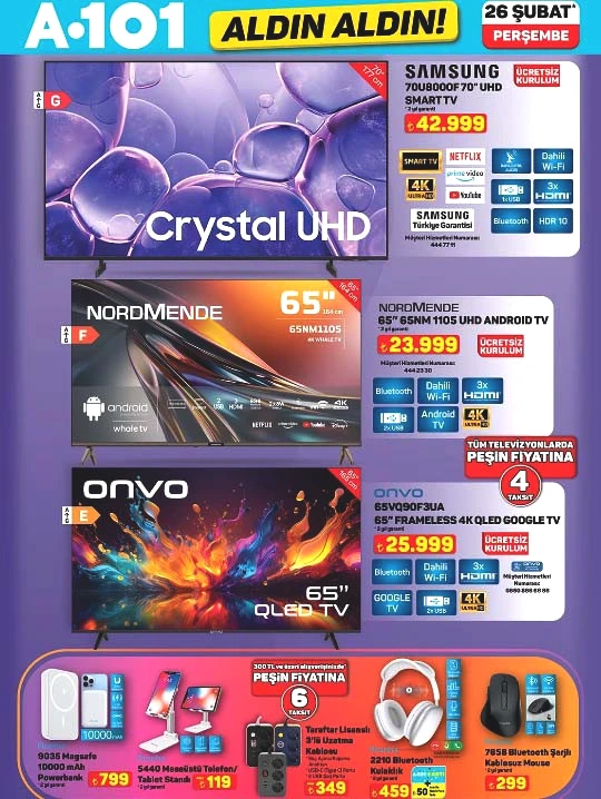 A101 ALDIN ALDIN TAM LİSTE AFİŞİ 26 ŞUBAT 2025