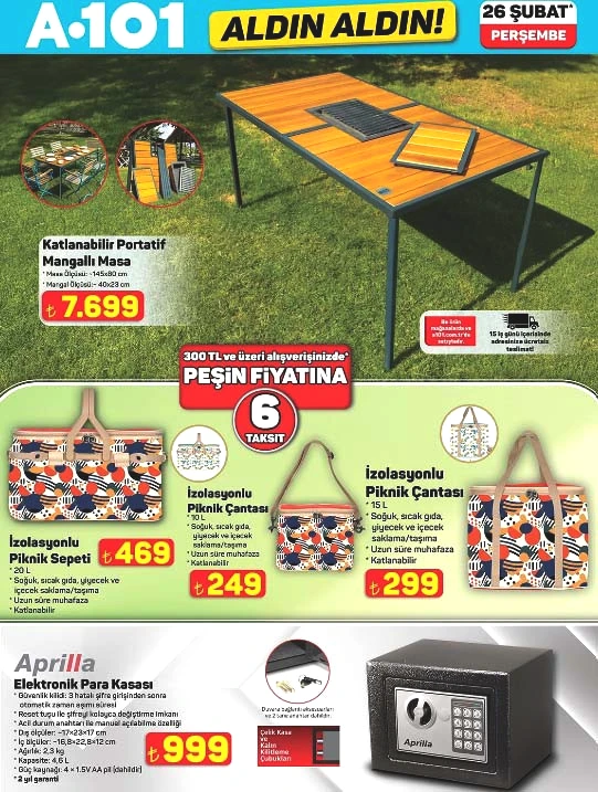 A101 ALDIN ALDIN AFİŞİ 26 ŞUBAT 2026 (İNDİRİMLİ ÜRÜNLER YENİ TAM LİSTE) || A101 bu hafta aktüel kataloğu indirimli ürünleri neler A101 broşürü ile tiny house, elektronik para kasası, akıllı hava temizleyici ve sprey mop geliyor