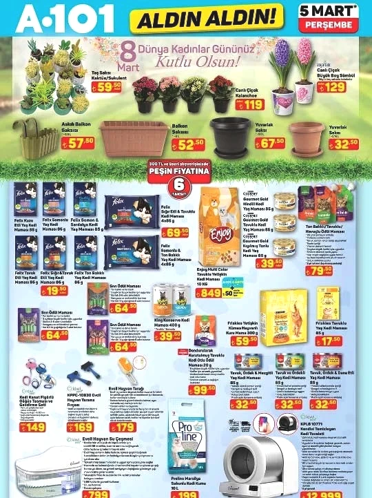 Overlok Makinesinden Akıllı Kedi Tuvaletine: 5 Mart 2026 A101 Aldın Aldın Kataloğu Yayında! resim: 2