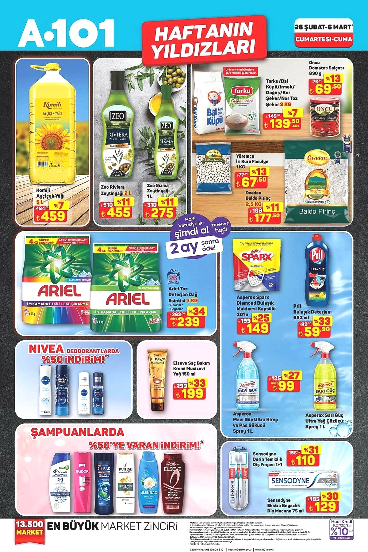 A101’den gıdada dev indirim rüzgarı! 28 Şubat-6 Mart 2026 Haftanın Yıldızları Kataloğu yayımlandı - Sayfa 1