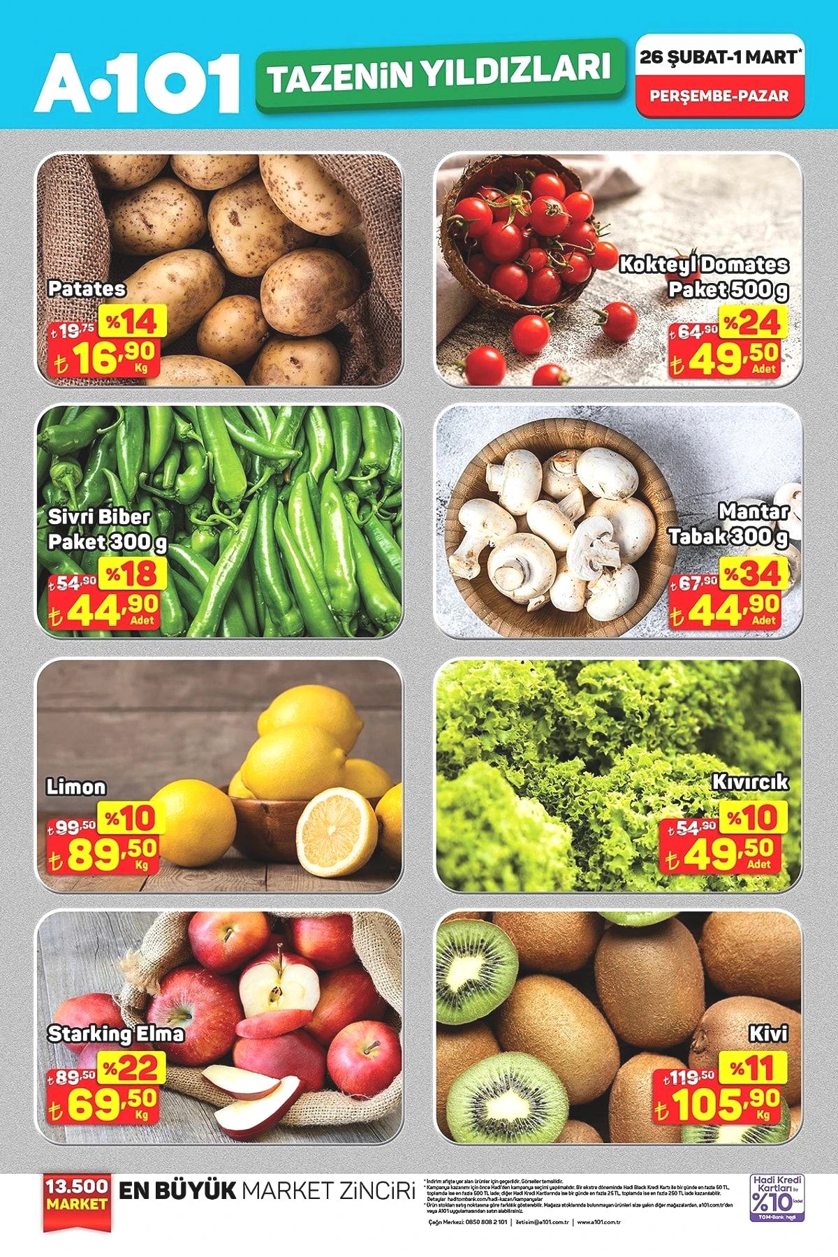 A101’den gıdada dev indirim rüzgarı! 28 Şubat-6 Mart 2026 Haftanın Yıldızları Kataloğu yayımlandı - Sayfa 6