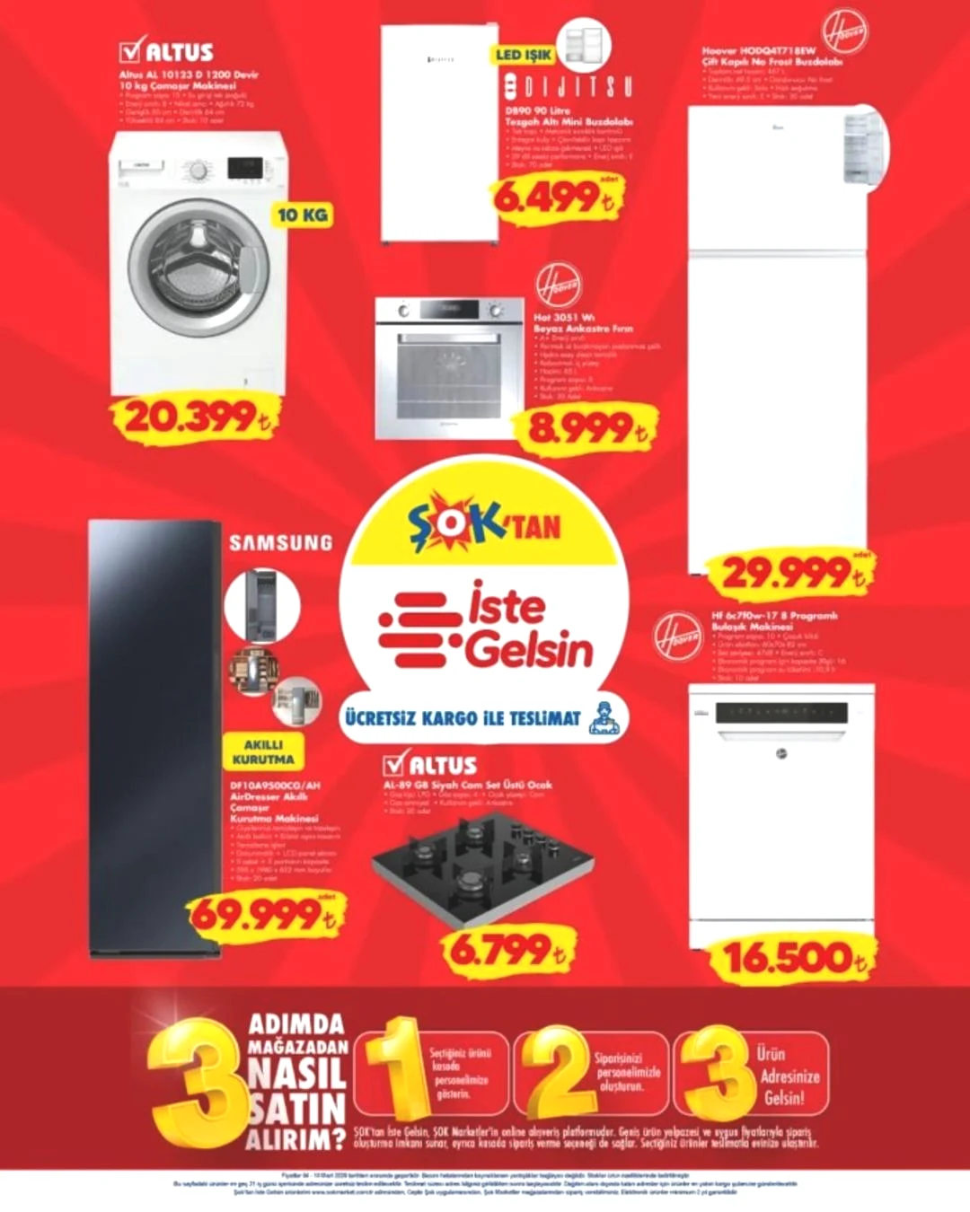 ŞOK a Samsung akıllı çamaşır kurutma makinesi geliyor! 4 Mart 2026 ŞOK aktüel katalog yayınlandı! 8