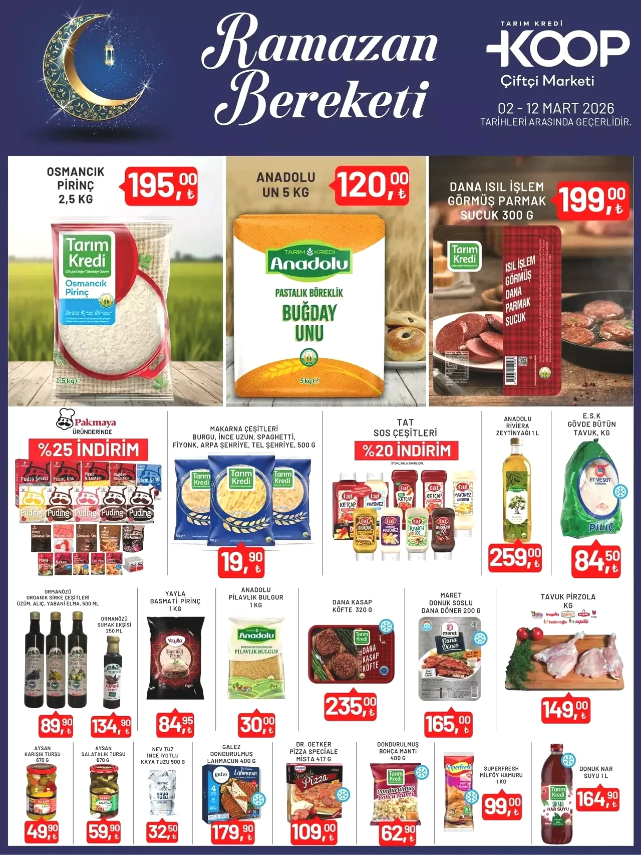 3-12 Mart 2026 Tarım Kredi Kooperatif indirimli aktüel ürünler belli oldu!