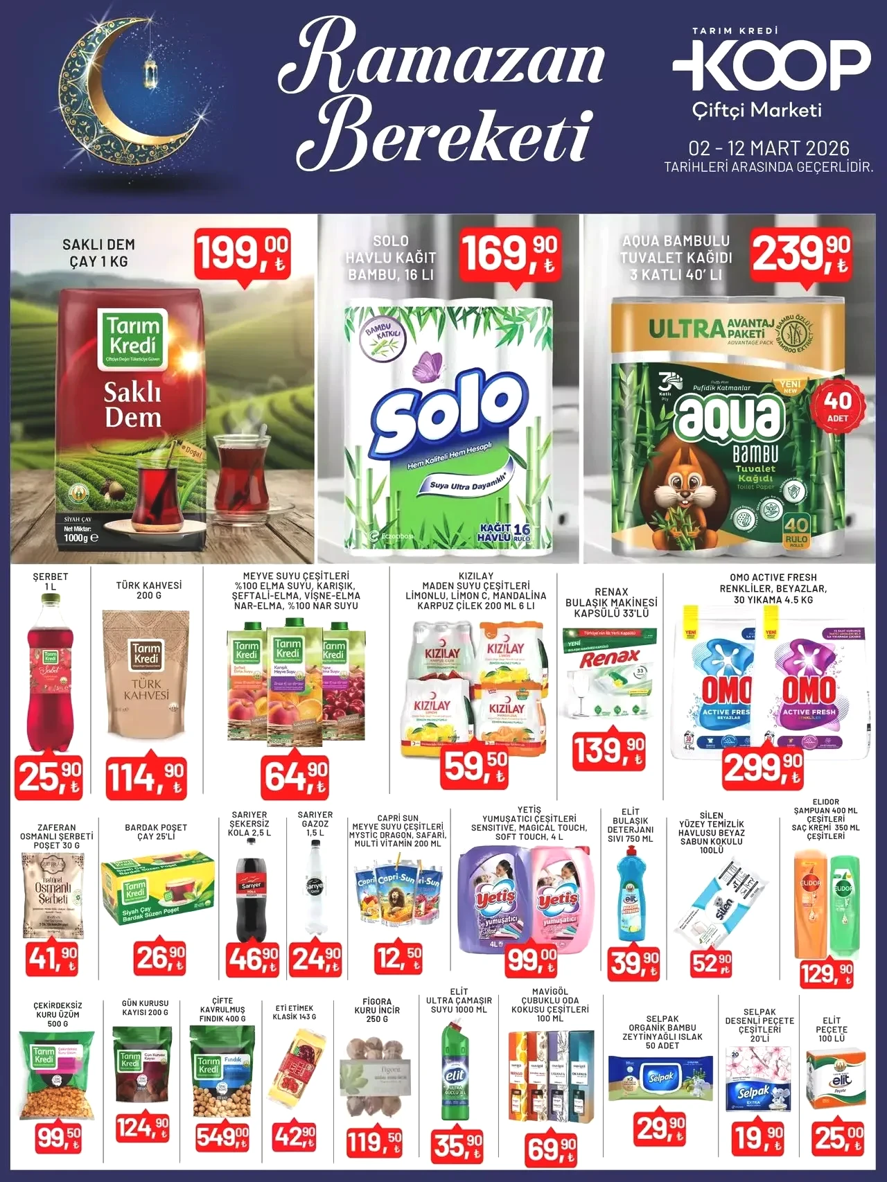 3-12 Mart 2026 Tarım Kredi Kooperatif indirimli aktüel ürünler belli oldu!