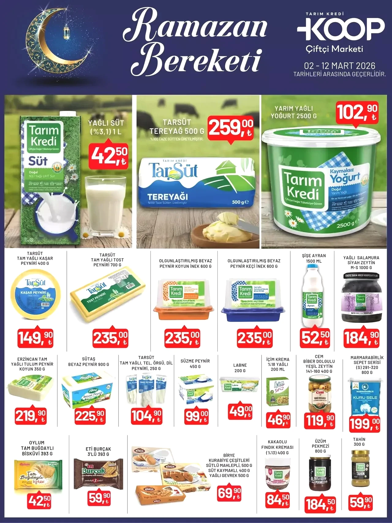 3-12 Mart 2026 Tarım Kredi Kooperatif indirimli aktüel ürünler belli oldu!