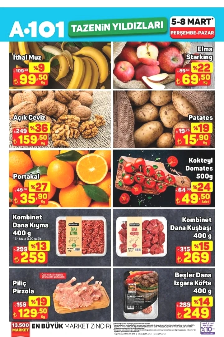 A101'de Ramazan bereketi: Gıdada büyük indirimler 5-8 Mart’ta Tazenin Yıldızları ile raflarda! - Sayfa 1