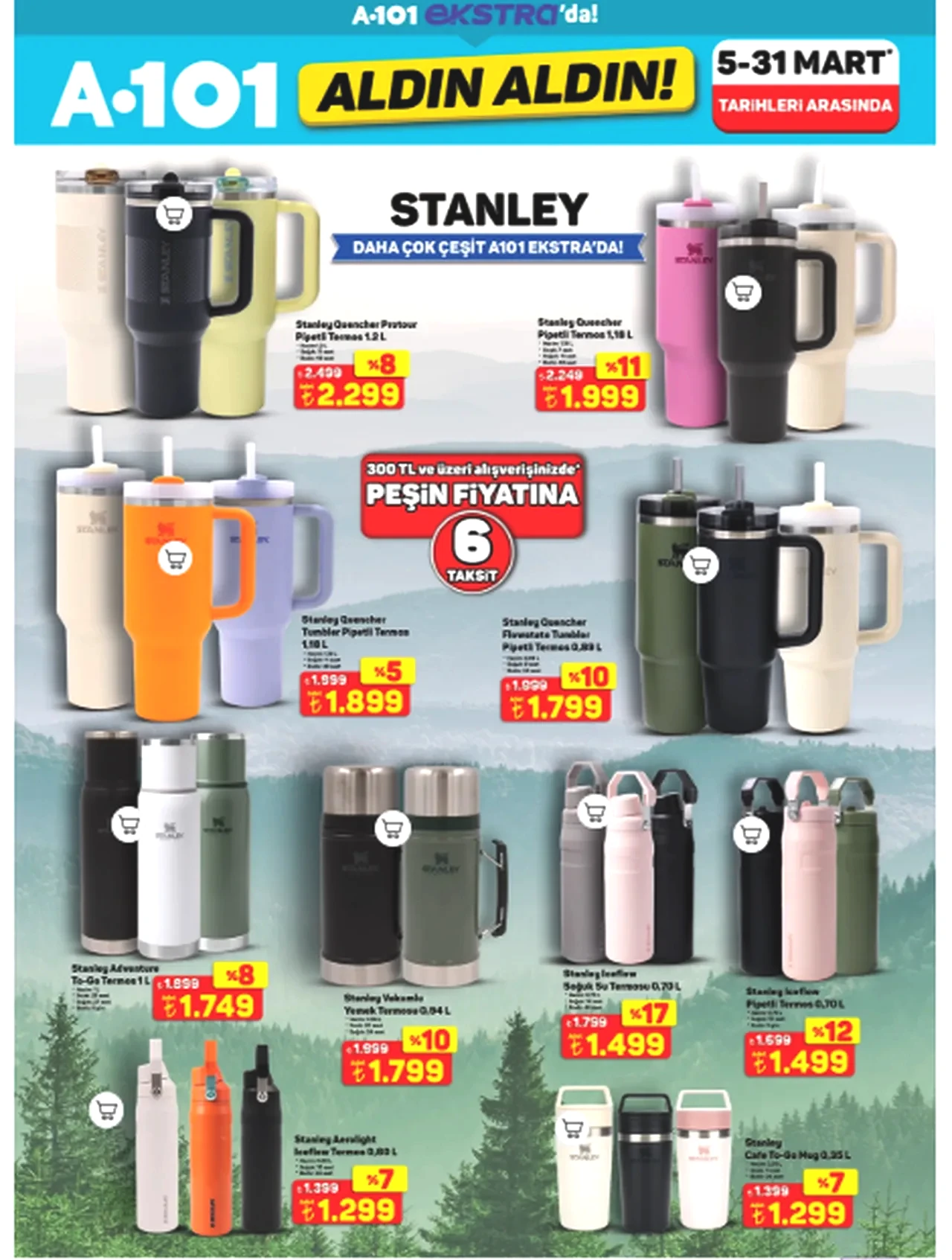 A101’den Stanley termos sürprizi! 5 Mart A101 aktüel kataloğunda dikkat çeken ürünler