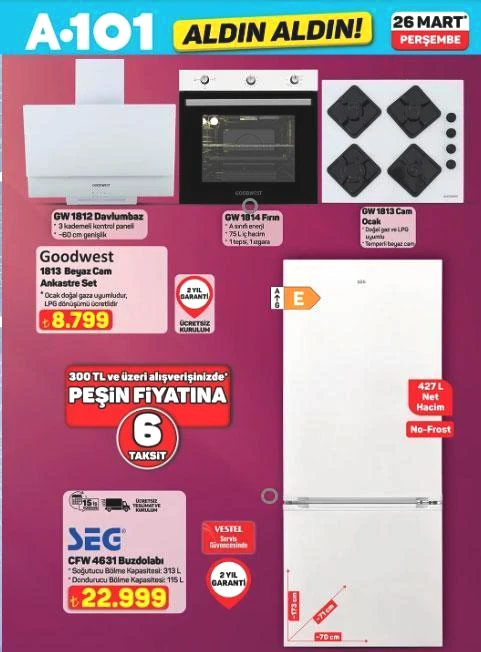 A101 AKTÜEL KATALOG 26 MART PERŞEMBE: A101 Aktüel ürünler neler Yeni haftanın indirimli ürünleri belli oldu A101 Aldın Aldın oyuncu koltuğu, çapa motoru, blender seti, televizyon...