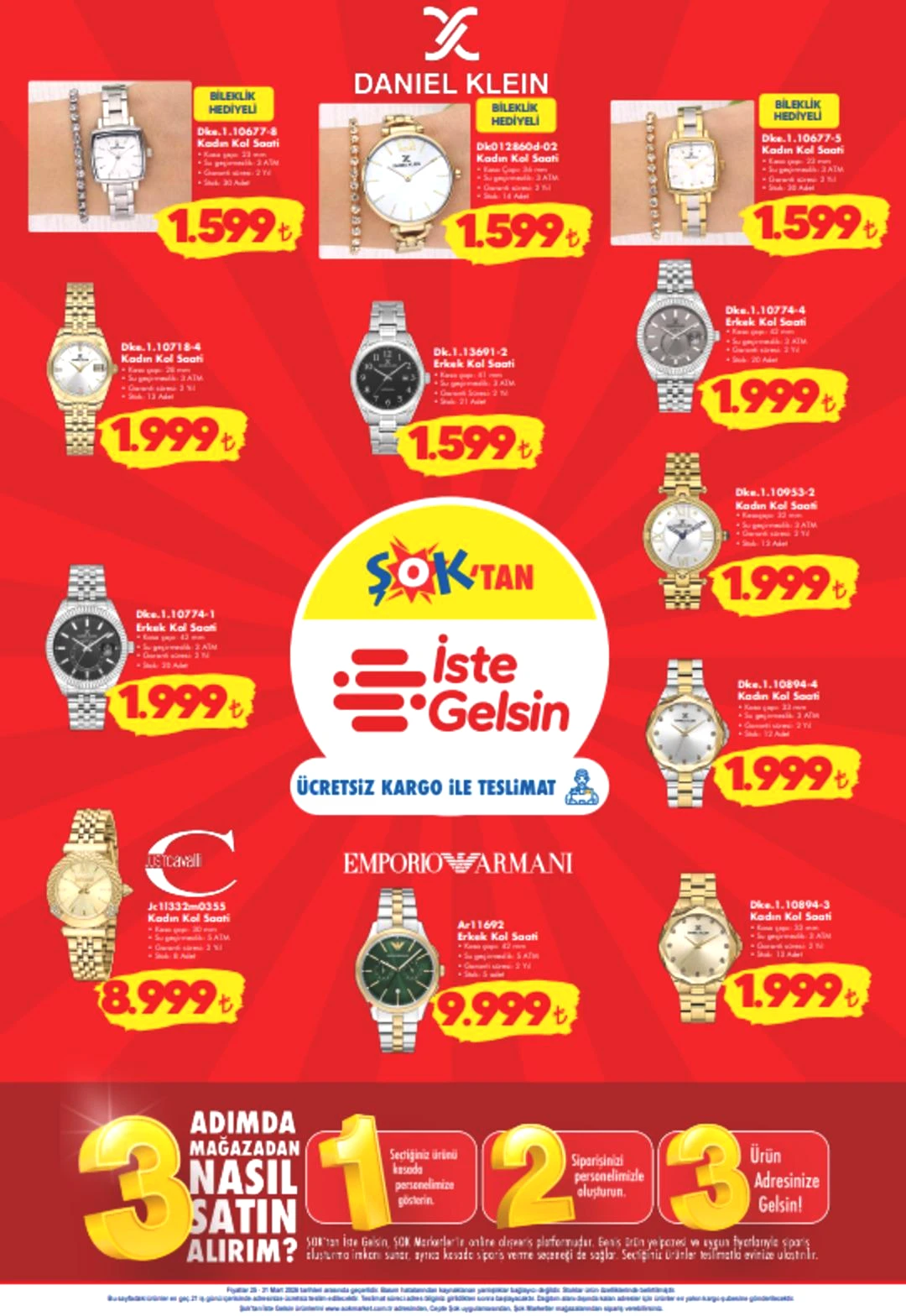 ŞOK a Armani kol saati geliyor! 25 Mart 2026 ŞOK aktüel katalog yayınlandı! 7