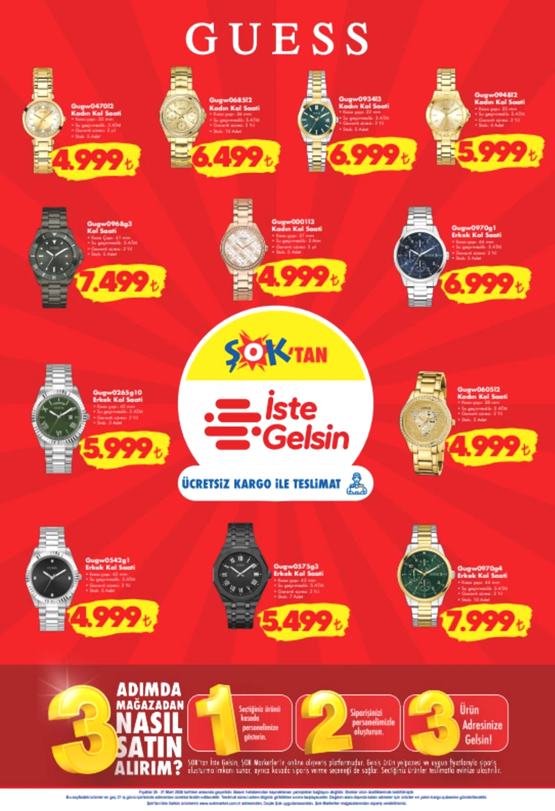 ŞOK a Armani kol saati geliyor! 25 Mart 2026 ŞOK aktüel katalog yayınlandı! 8