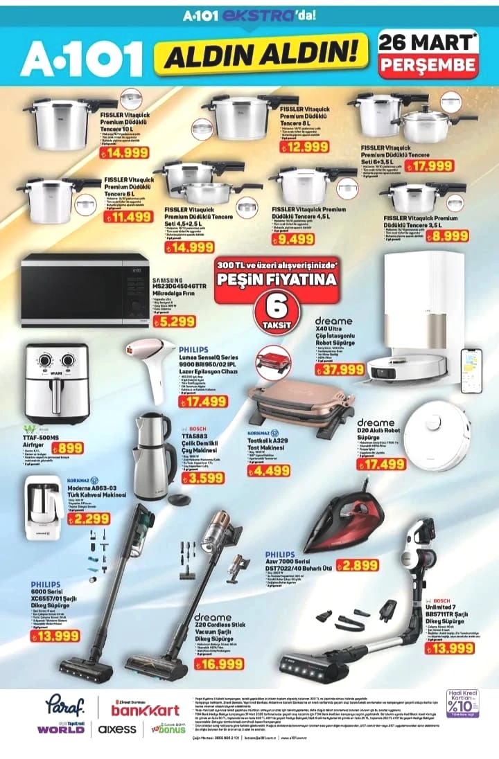 A101 26 Mart Online "Aldın Aldın" Kataloğu! Teknolojiden spor aletlerine internete özel dev kampanya - Sayfa 3