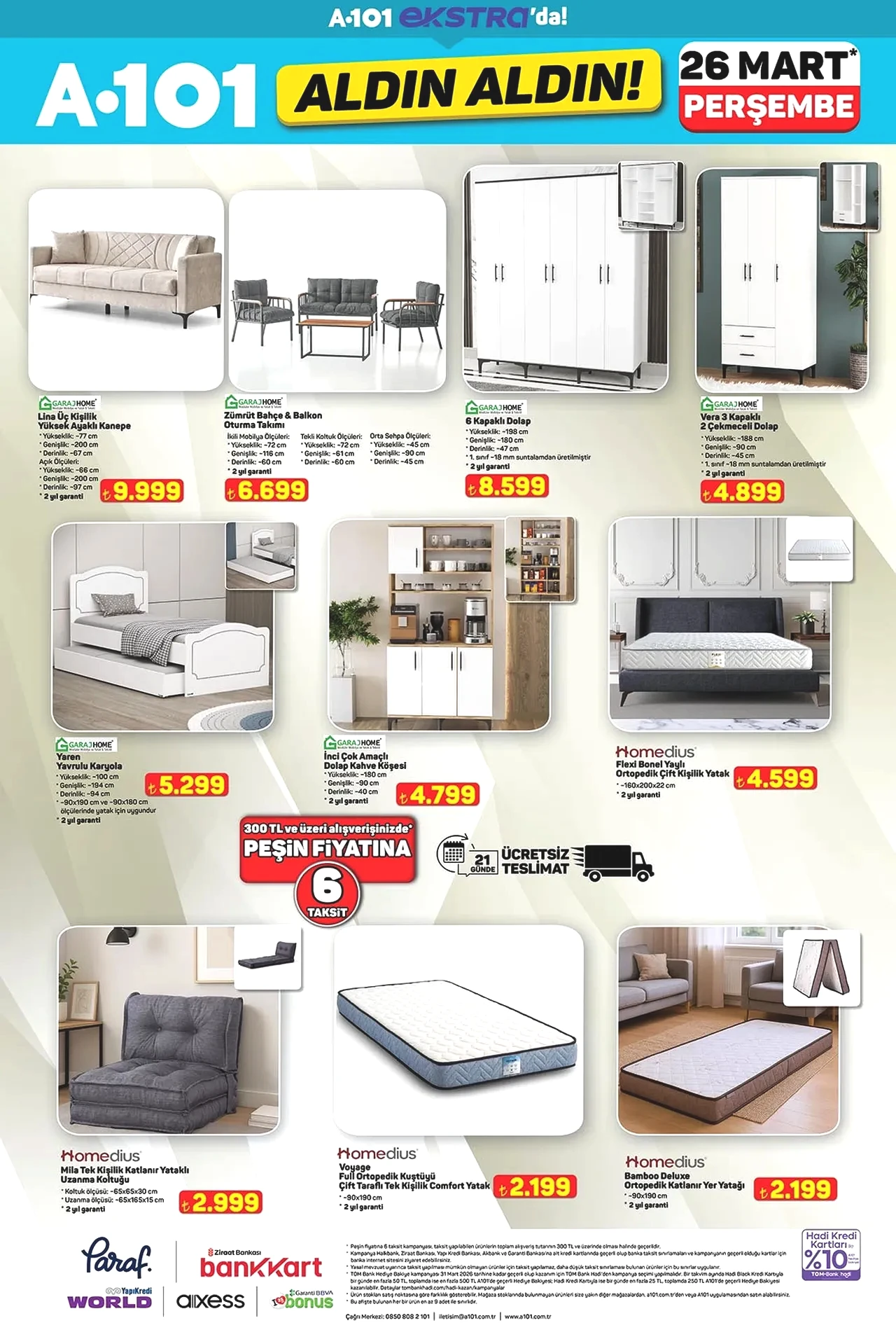 A101 aktüel kataloğu bugün satışta! Katlanabilir koşu bandı, titreşimli spor aleti ve onlarca ürün dikkat çekti