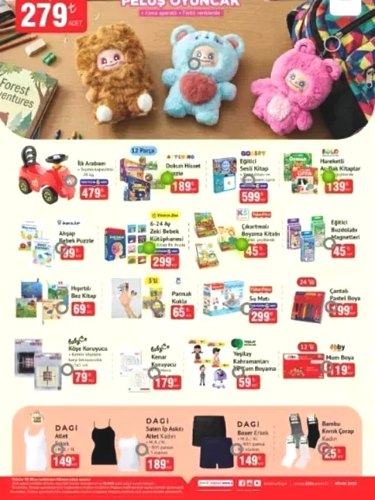 Dagi Erkek/Kadın Atlet: 149 TL / 189 TL

Dagi Erkek Boxer: 149 TL

Bambu Kıvrık Çorap (Kadın): 25 TL