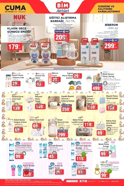 BİM AKTÜEL 3-9 NİSAN KATALOĞU: Bu hafta BİMde hangi ürünler indirimde BİM indirimli ürünler listesi aktüel kataloğu