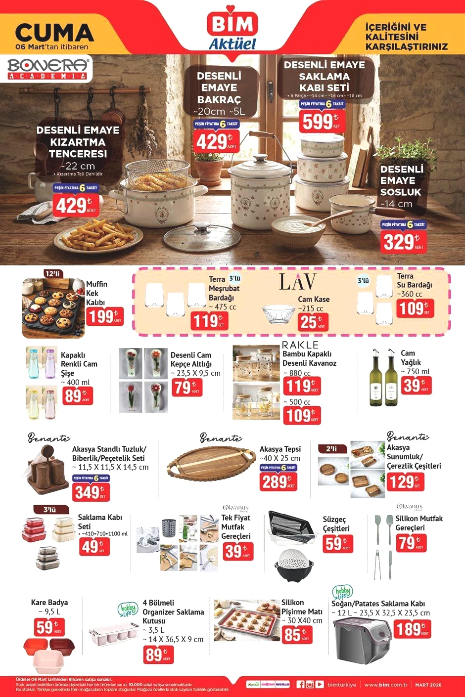 6 MART CUMA BİM AKTÜEL KATALOĞU