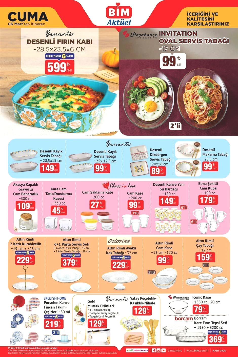 6 MART CUMA BİM AKTÜEL KATALOĞU