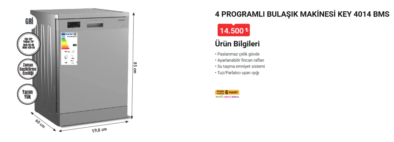 Mutfakta zahmet bitiyor: Keysmart Bulaşık Makinesi 8 Nisan Çarşamba BİM mağazalarında! - Sayfa 10