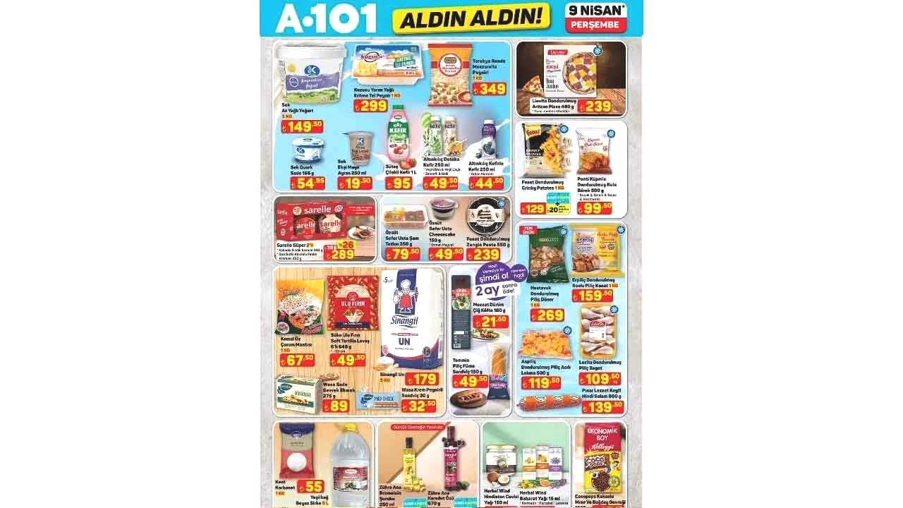 Foto - A101'in 9 Nisan 2026 Aldın Aldın aktüel kataloğu paylaşıldı! İşte A101'in Perşembe aktüel indirim kataloğu